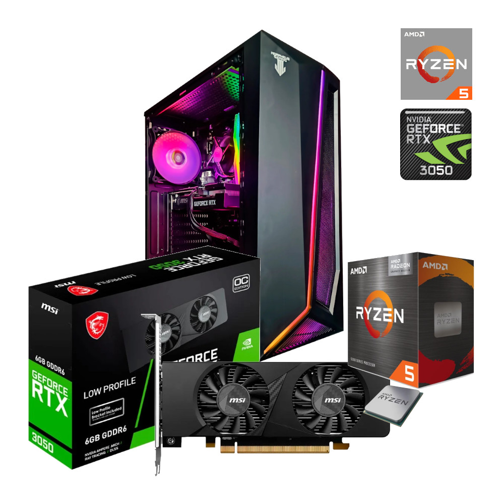 Computadora Gaming con Procesador Ryzen 5 Serie 3000