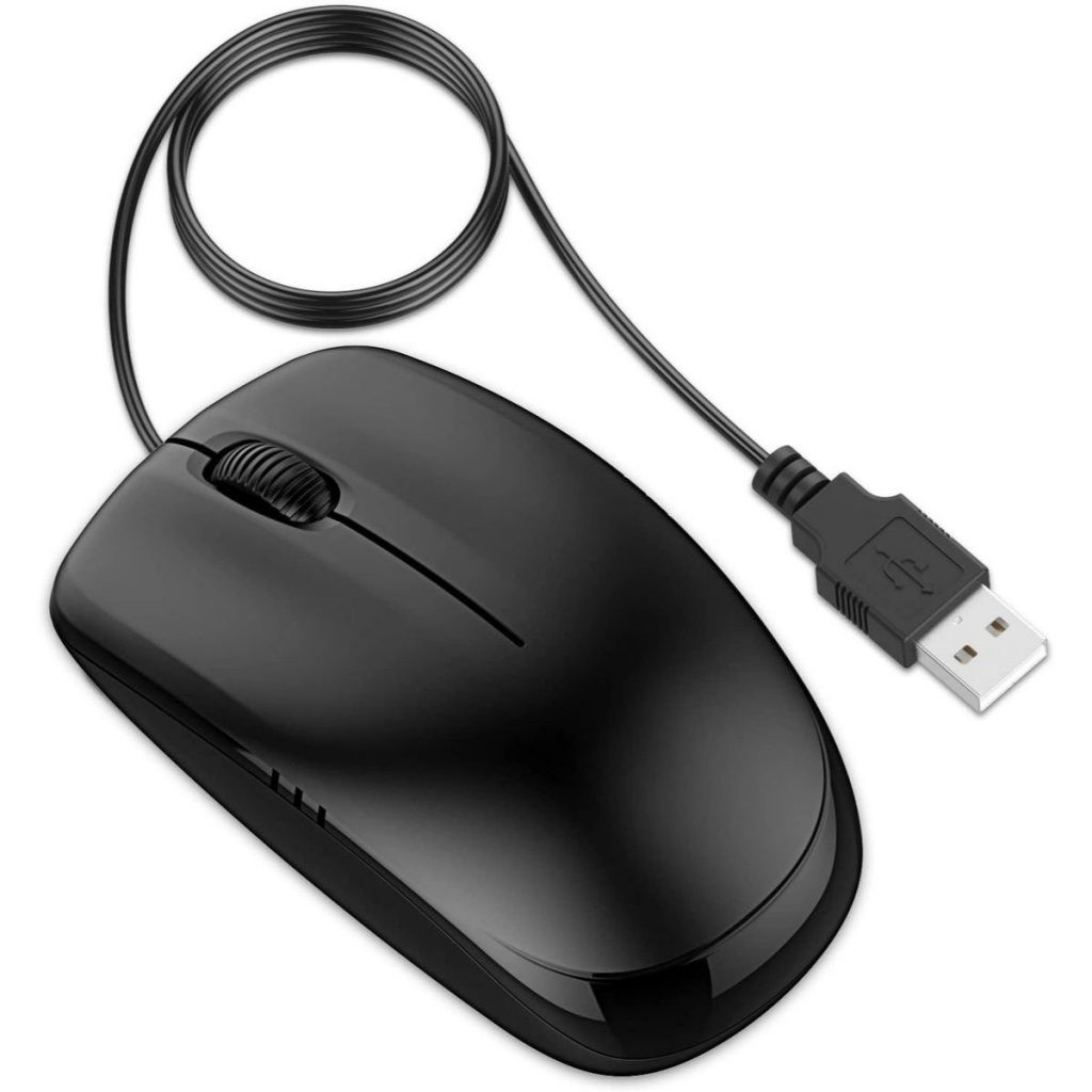Ratón USB ergonómico para computadora