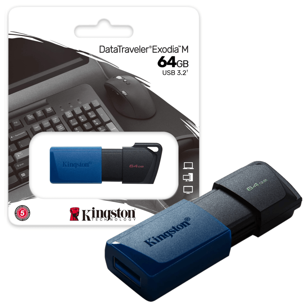 Memoria USB 64GB Mini para Almacenamiento Portátil en República Dominicana
