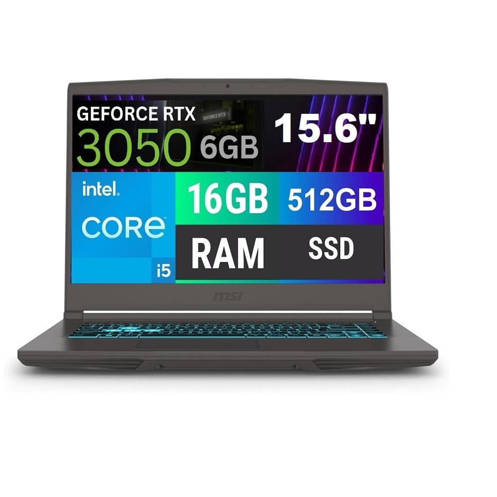 Laptop MSI Thin 15.6" con RTX 3050, 512GB SSD, 16GB RAM, Intel i5-13ª Gen en República Dominicana