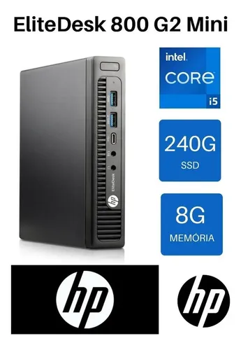 Computadora Mini HP EliteDesk Core i5 6ª Gen, 8GB RAM DDR4, SSD M.2 512GB en República Dominicana