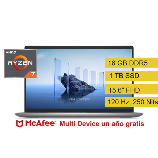 Laptop Dell Ryzen 7, Potente y Eficiente para Trabajo Diario en República Dominicana