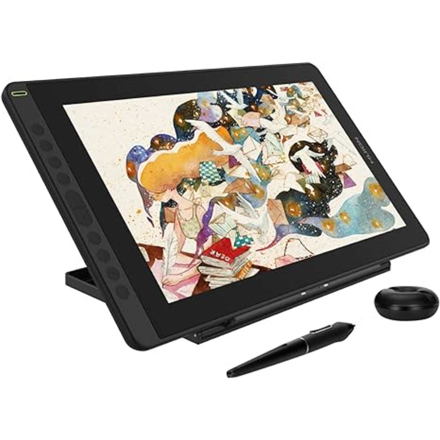 Tableta gráfica Huion Kamvas 16 (2021) con pantalla Full HD y accesorios incluidos en República Dominicana