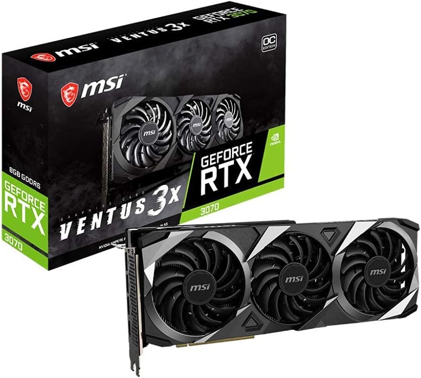 Tarjeta gráfica Nvidia RTX 3070 de 8GB, rendimiento avanzado en República Dominicana