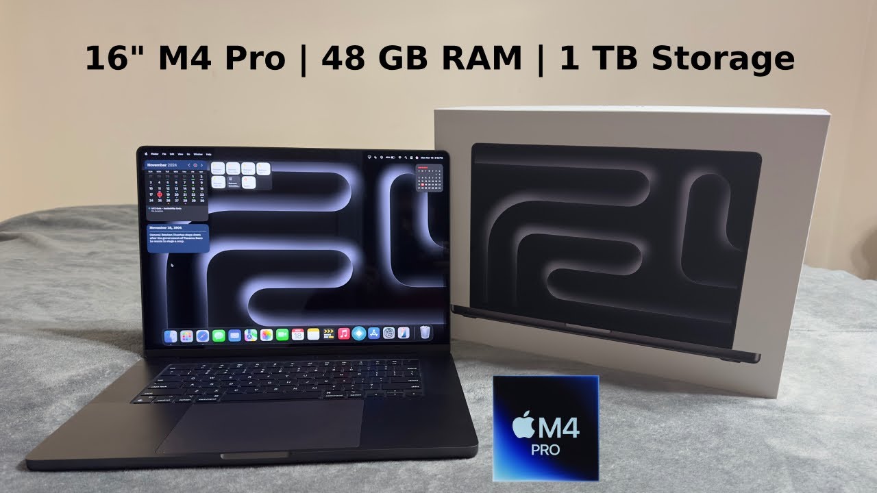MacBook Pro 16" con chip M4, 48GB RAM y 1TB de almacenamiento