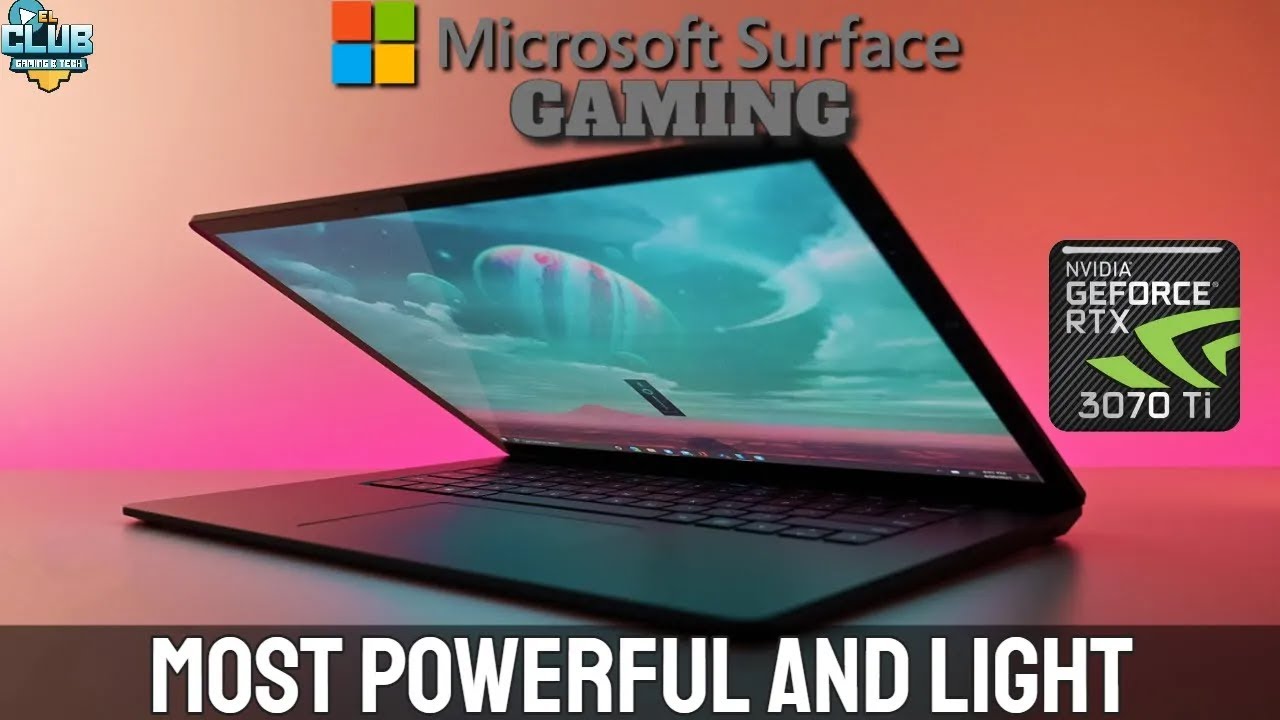 Laptop Microsoft Surface para gaming y diseño gráfico en República Dominicana