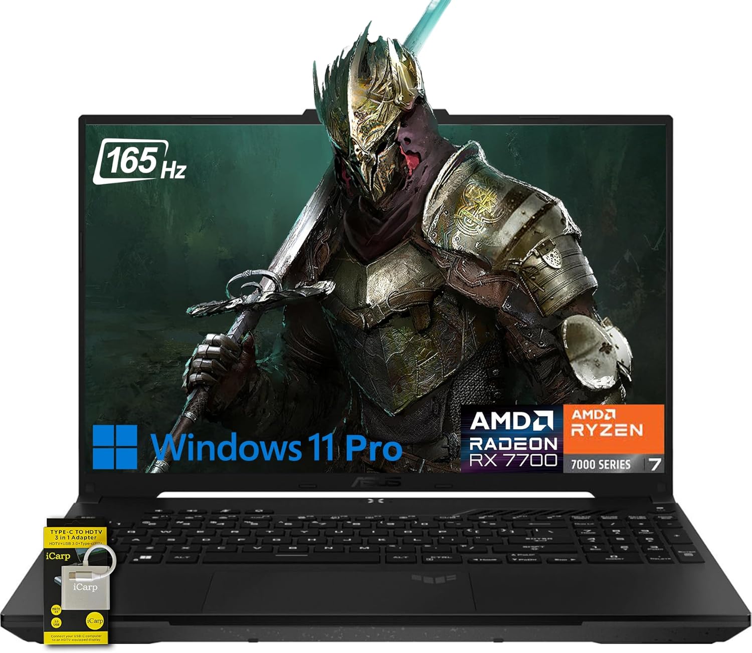 Portátil ASUS TUF Gaming A16 con Ryzen 7, 16GB RAM, SSD 512GB y tarjeta RTX 40 en República Dominicana