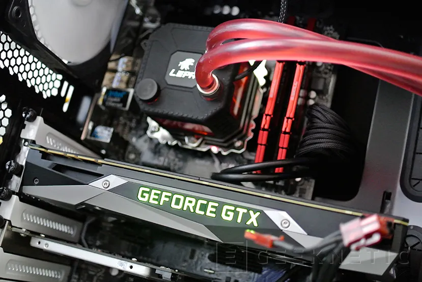 Tarjeta gráfica Nvidia GTX 1080 8GB DDR5 con sistema de refrigeración líquida en República Dominicana