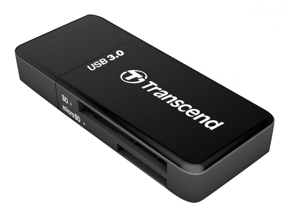 Lector de tarjetas Transcend con conexión USB 3.0 rápida