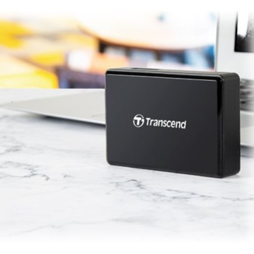Lector de tarjetas Transcend con conexión USB 3.0 rápida en República Dominicana