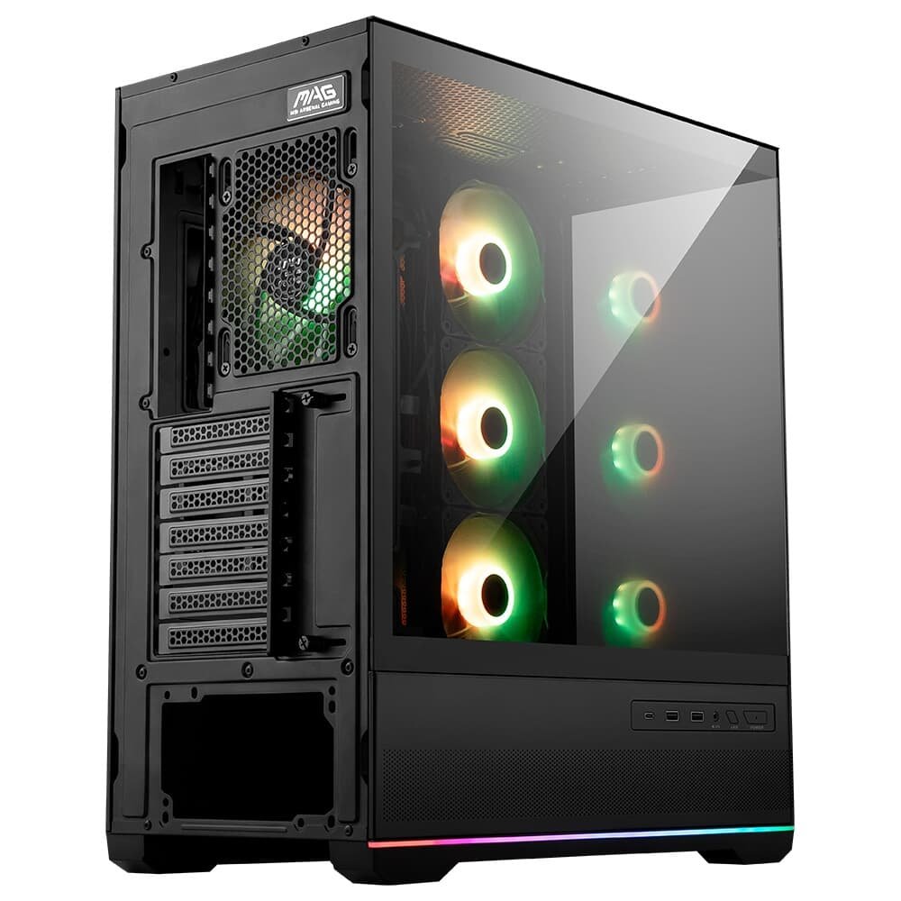 Gabinete MSI MAG PANO 110R ATX con 4 ventiladores ARGB y Hub ARGB en República Dominicana