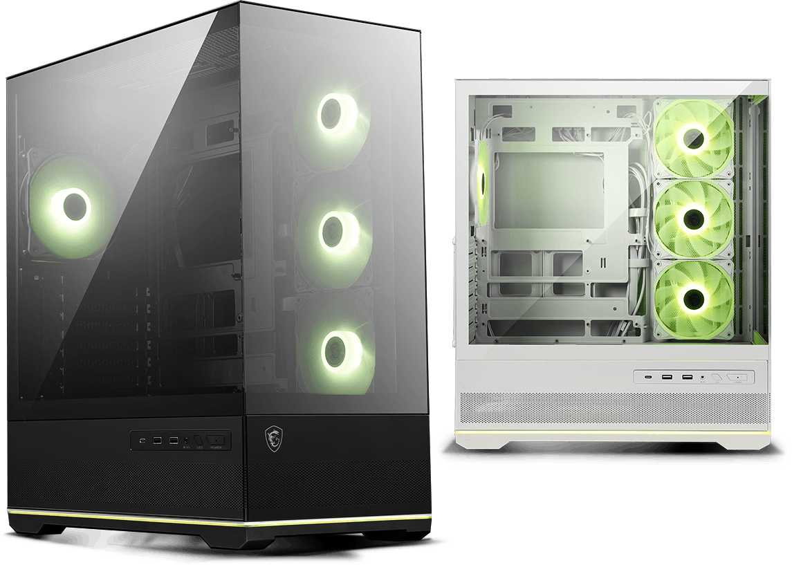Gabinete MSI MAG PANO 110R ATX con 4 ventiladores ARGB y Hub ARGB en República Dominicana
