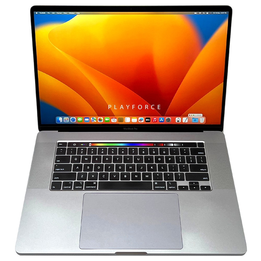 MacBook Pro 16" 2019 con procesador Core i9, 16GB de RAM y SSD de 1TB