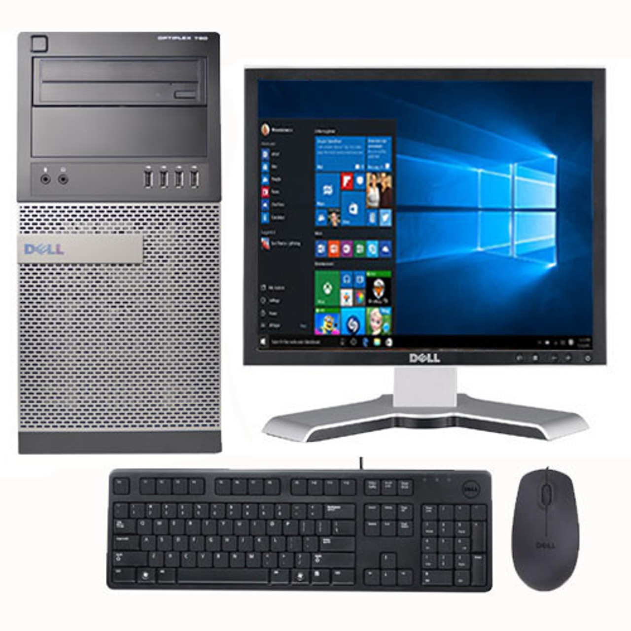 Computadora Dell 9020 con procesador Intel i5 y monitor incluido en República Dominicana