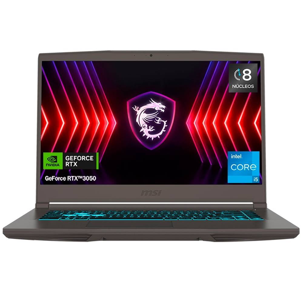 Portátil Gamer MSI GF63 de 15.6" con Intel Core i5 11ª Gen, 16GB RAM DDR4, SSD 512GB y NVIDIA RTX 3050 4GB en República Dominicana