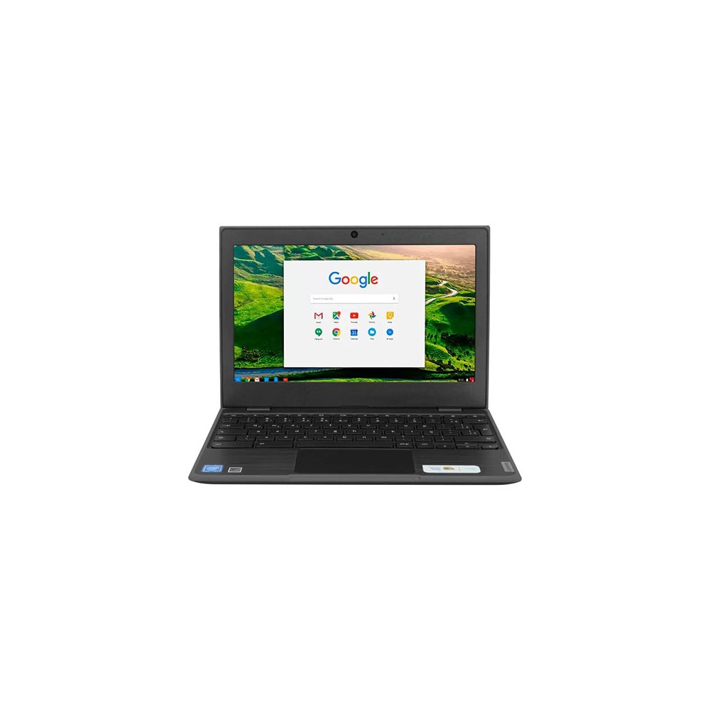 Chromebook Lenovo 100e con procesador Celeron 6ª Gen, 32GB SSD y 4GB RAM, diseño cómodo y práctico en República Dominicana
