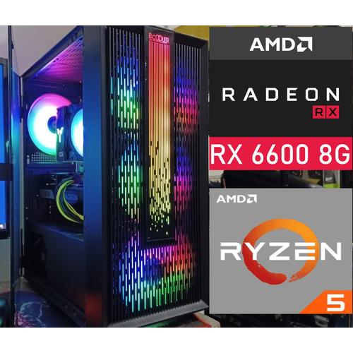 PC para videojuegos con tarjeta RX 6600 8GB, 16GB RAM y SSD NVMe en República Dominicana