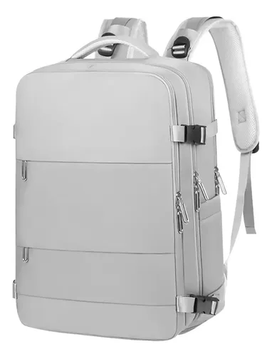 Mochila Antirrobo Tesla para Laptop 15.6" en Gris con Puerto USB y Candado TSA en República Dominicana