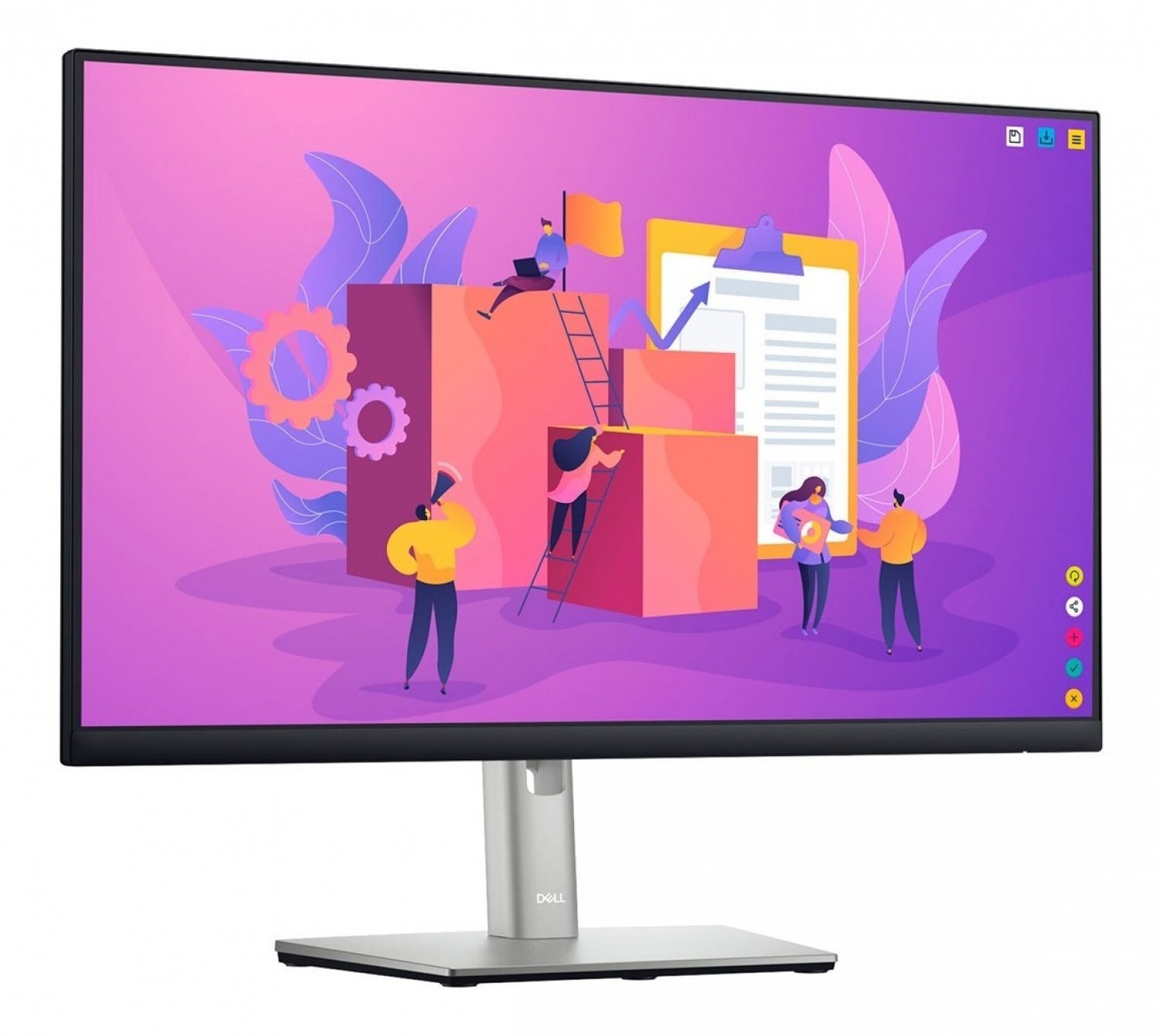 Monitor Dell 24" con Cámara Integrada, HDMI, DisplayPort, USB, VGA y Altavoces Incorporados