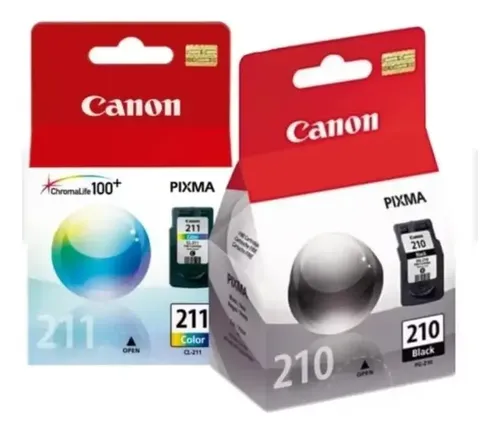Cartuchos Originales Canon PG-210 y CL-211 Negro y Color