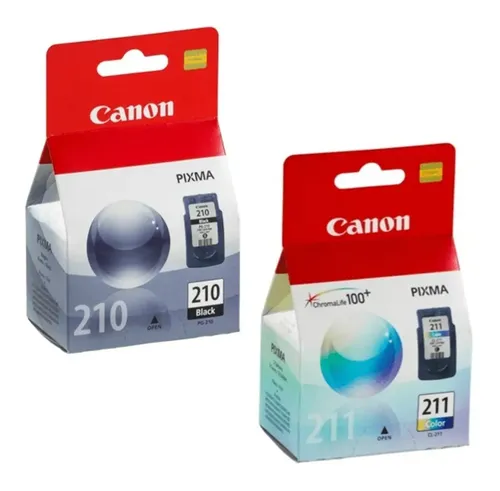 Cartuchos Originales Canon PG-210 y CL-211 Negro y Color en República Dominicana