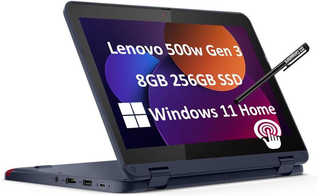 Laptop Lenovo 500w Gen 3 táctil, Intel Celeron 10ª generación