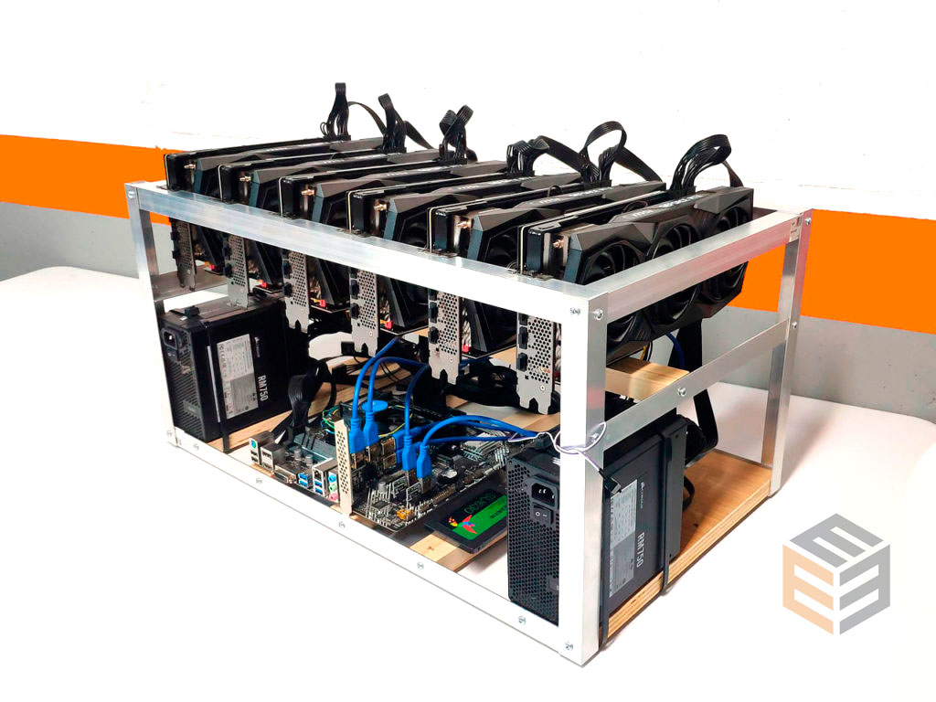 Equipo de Minería i5 para 8 Tarjetas Gráficas con Fuente de Poder 2500W 90 Plus Gold y Ventilación en República Dominicana