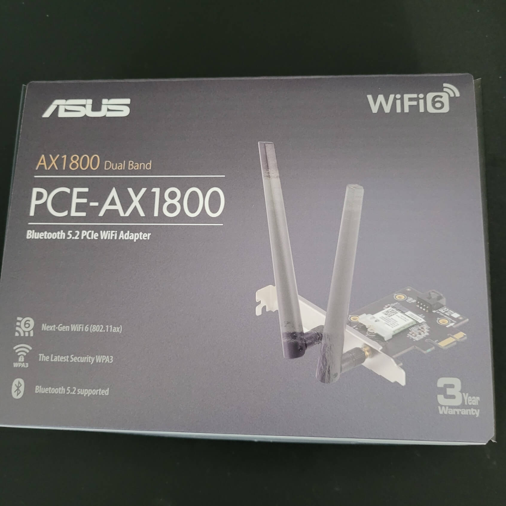 Tarjeta de Red ASUS PCIe AX1800 WiFi 6 con Bluetooth 5.2 y Baja Latencia en República Dominicana
