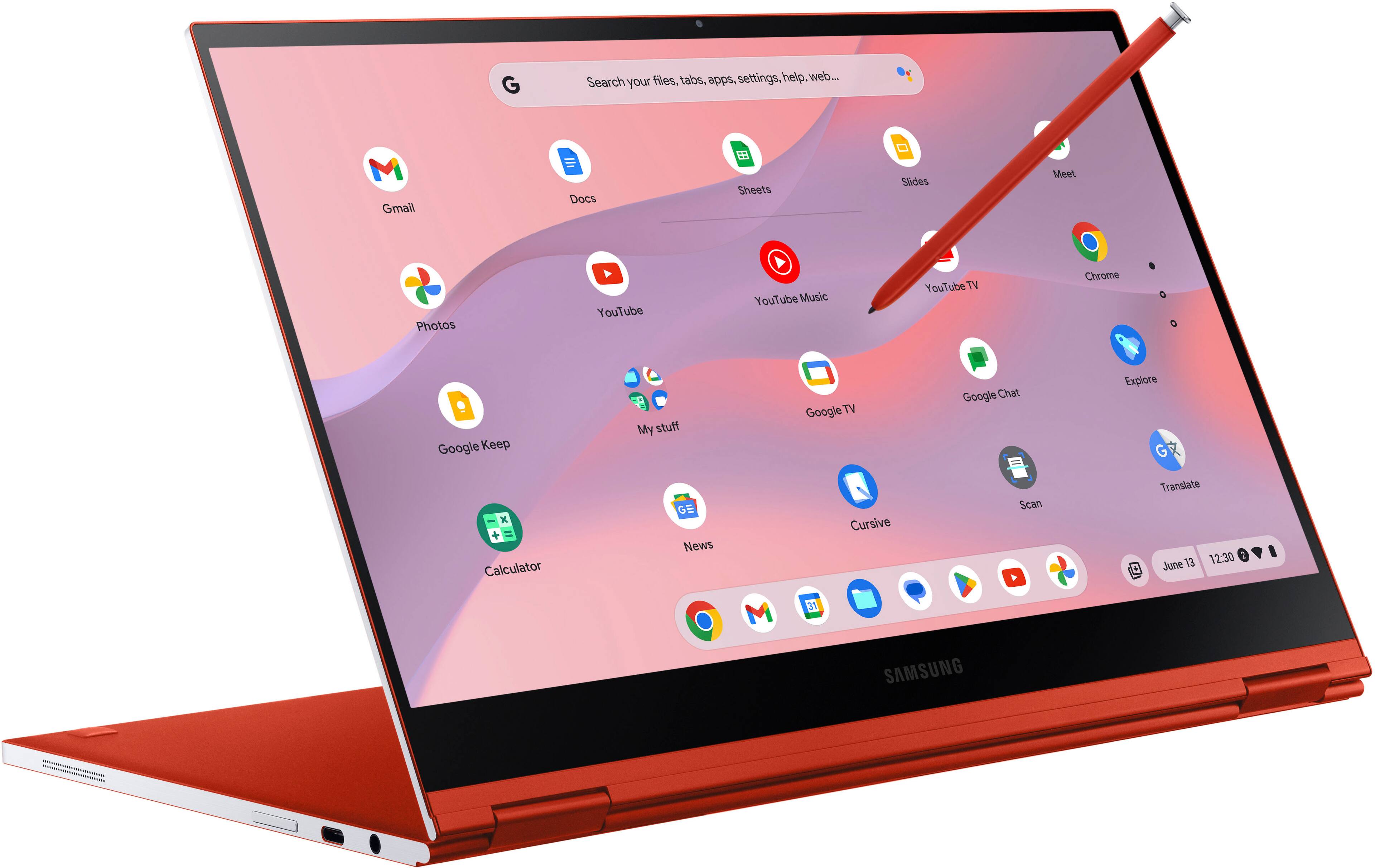 Samsung Galaxy Chromebook 13.3" 4K AMOLED en color Fiesta Red