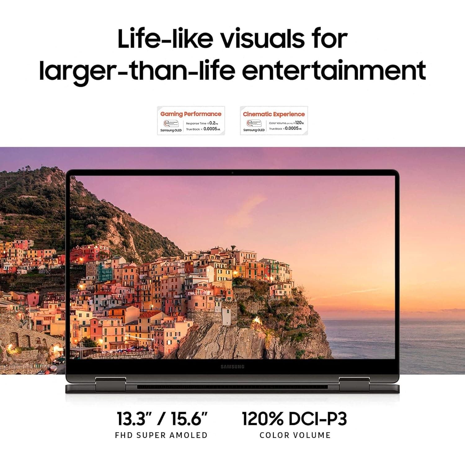 Samsung Book 3 360 de 13.3" con pantalla AMOLED táctil, Intel i7-13620P, 16GB RAM, 512GB SSD, plata en República Dominicana