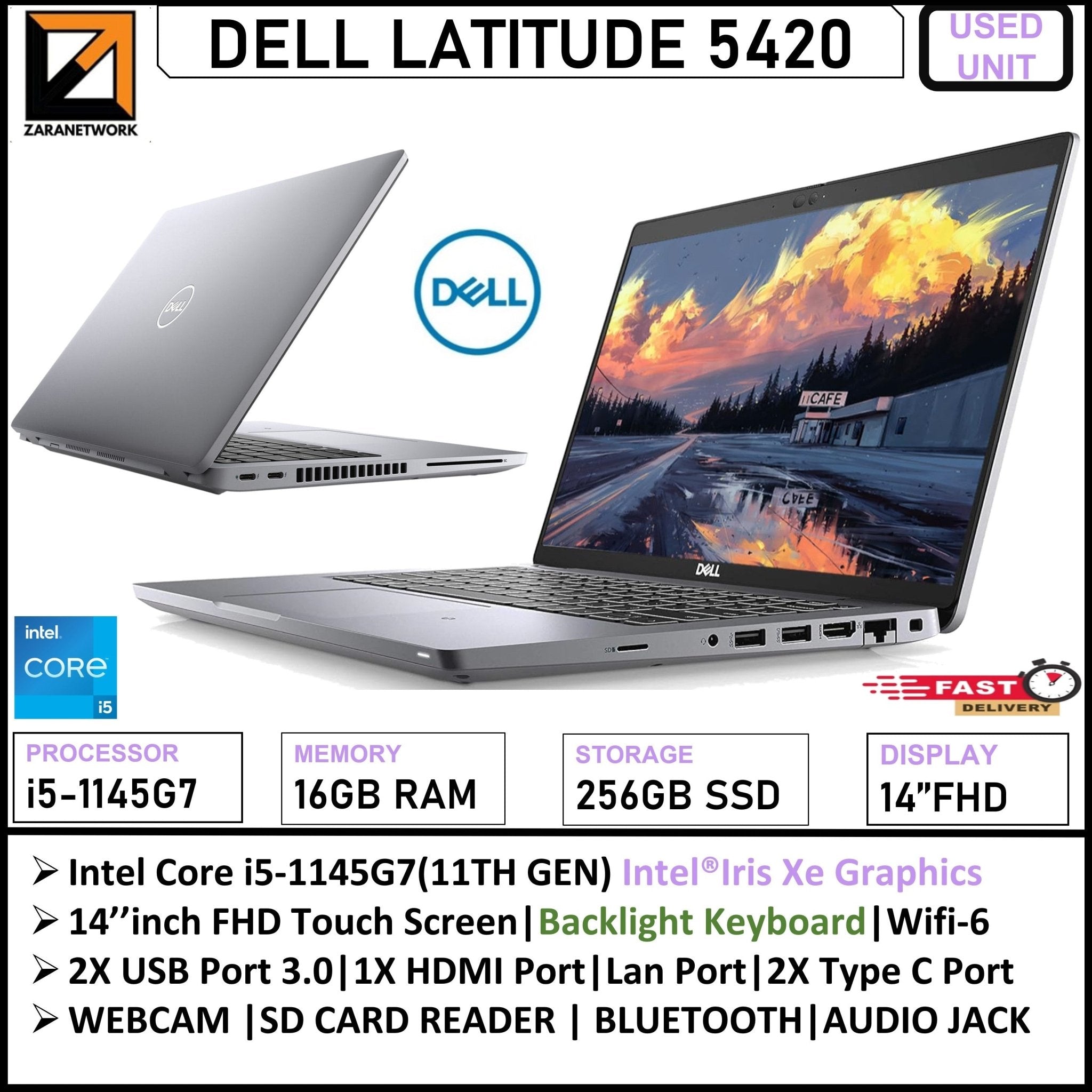 Laptop Dell Latitude 5420 i5 11ª Generación, 256GB SSD, Excelente Estado en República Dominicana