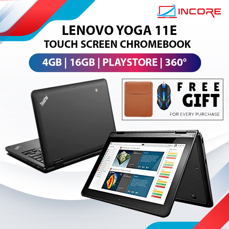 Lenovo Yoga Chromebook 11.6" 2 en 1 con Intel Celeron, 4GB RAM y 16GB SSD