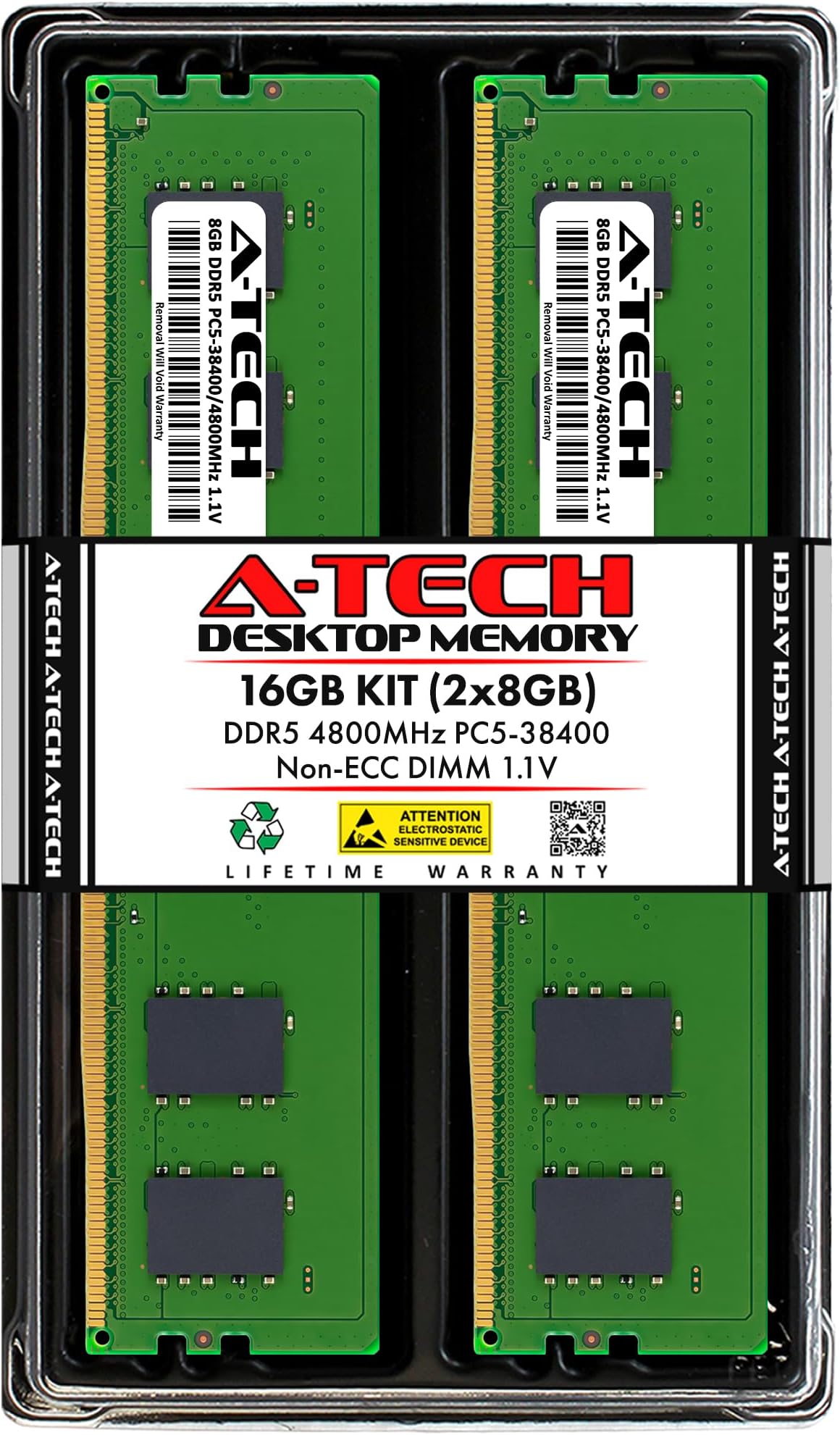 Memoria RAM Crucial 16GB (2x8GB) DDR5 4800MHz CL40 para PC de Escritorio en República Dominicana