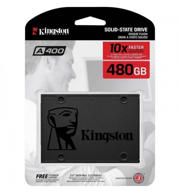 Unidad de Estado Sólido SSD Kingston 480GB - Almacenamiento Rápido y Fiable en República Dominicana
