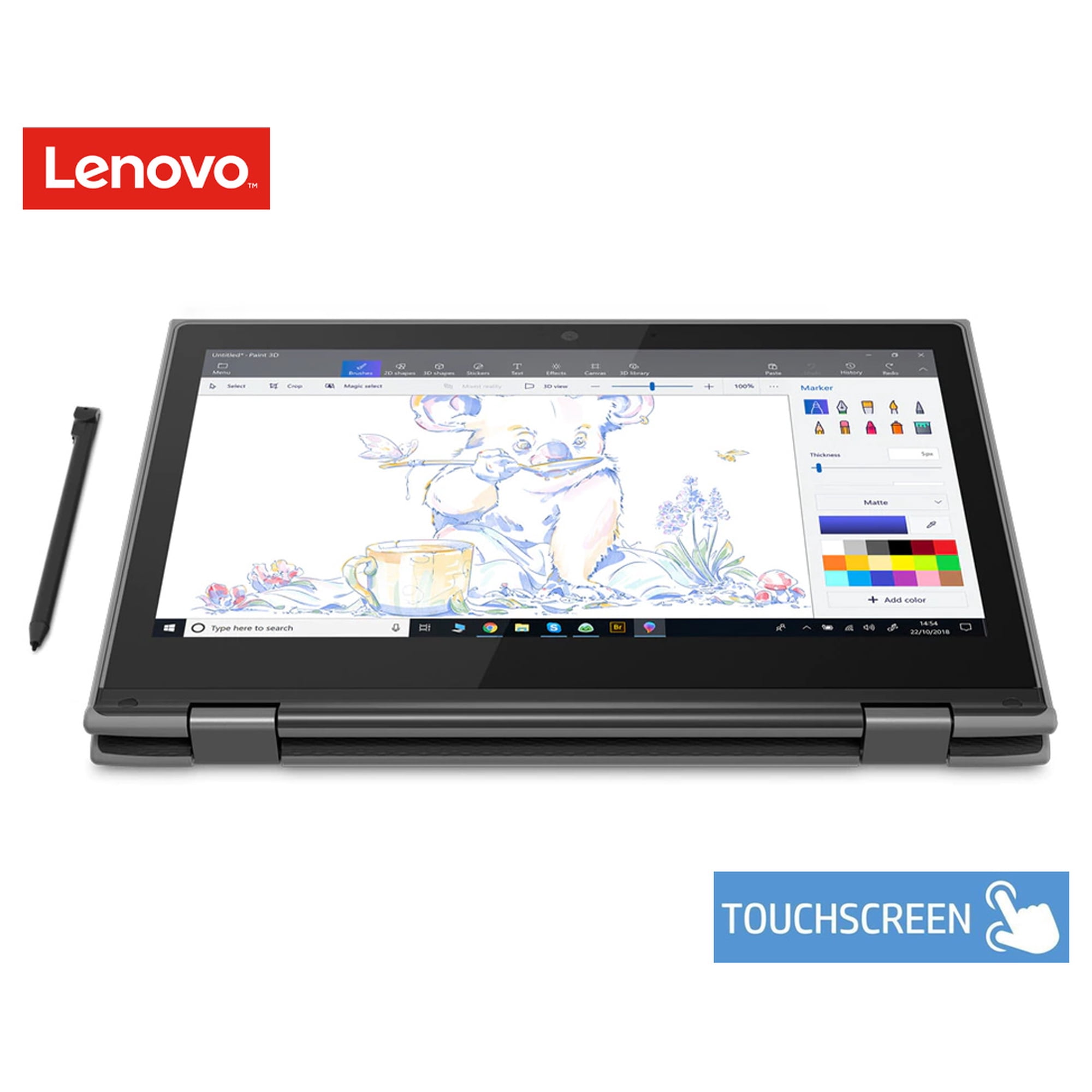 Laptop Lenovo 2 en 1 con pantalla táctil HD, procesador i7 6ª generación, Nvidia 2GB, 14" Full HD, 500GB SSD, 8GB RAM