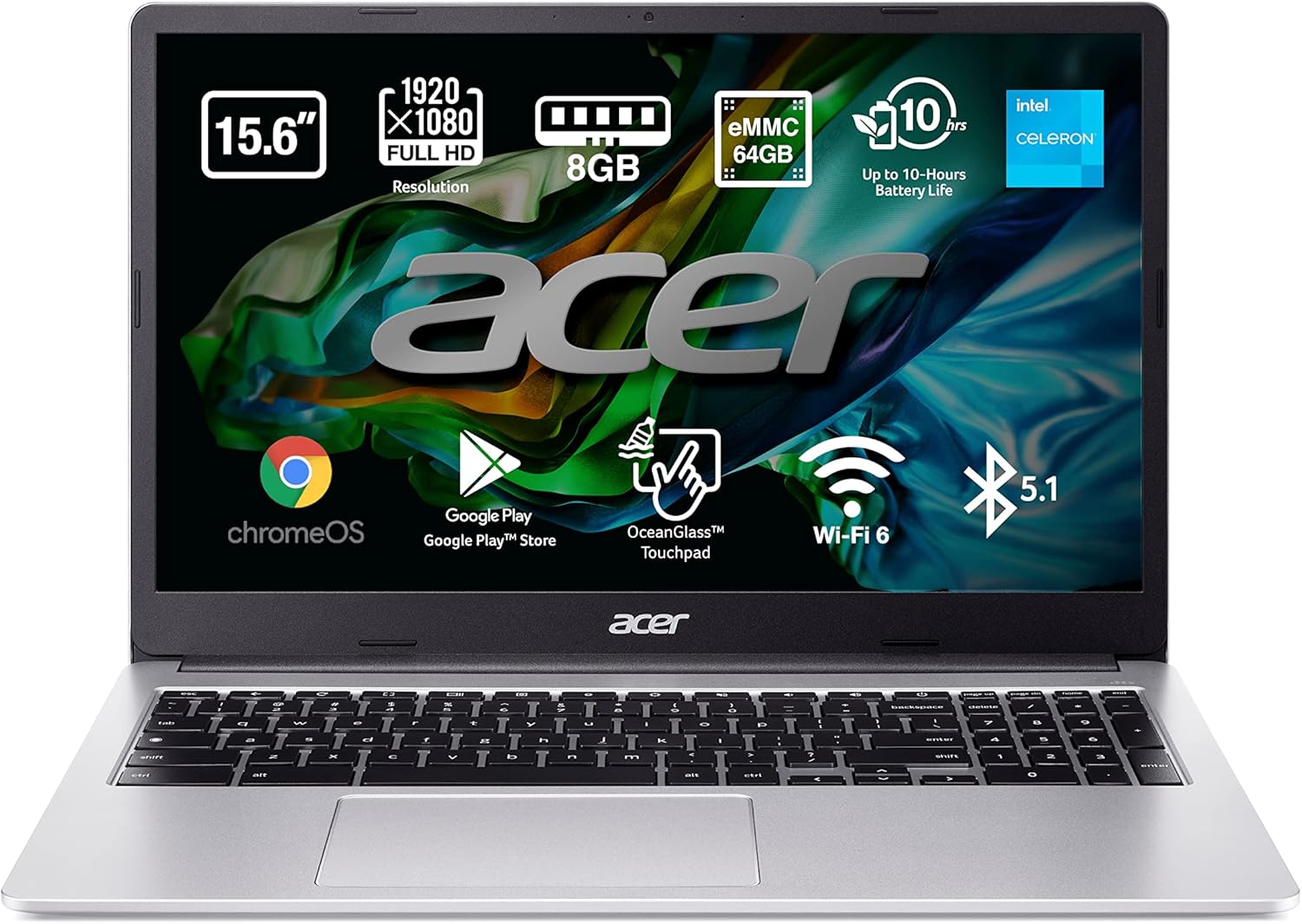Acer Chromebook 315 con procesador Intel Celeron, hasta 8GB RAM y almacenamiento eMMC, pantalla Full HD en República Dominicana
