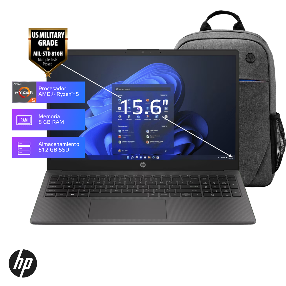 Laptop HP de emergencia con procesador Intel Celeron 6ª generación, 4GB RAM y SSD 16GB en República Dominicana