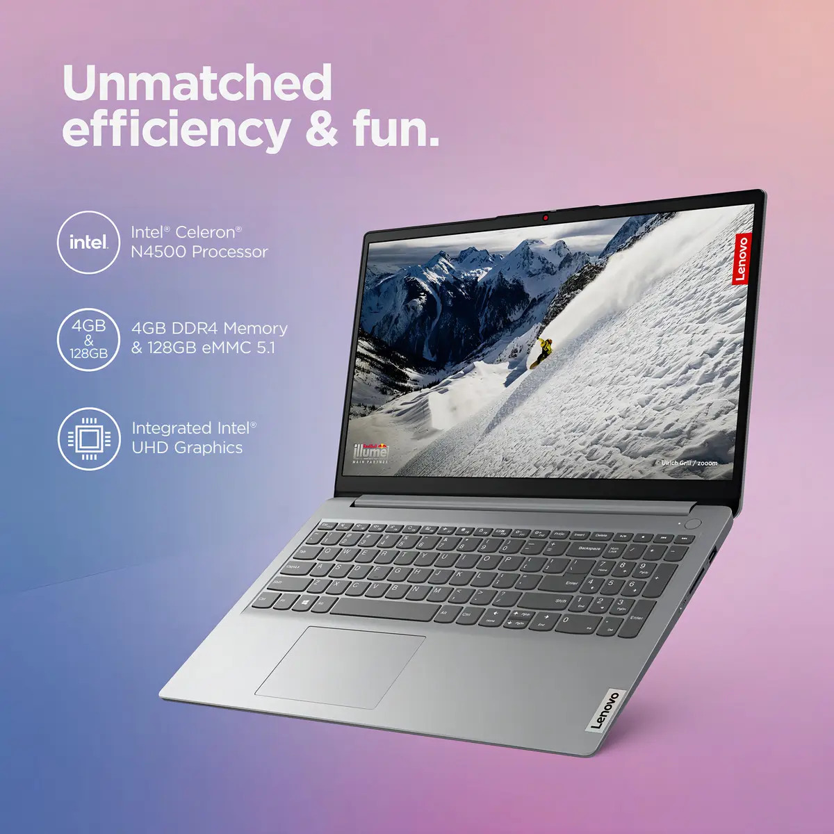 Lenovo IdeaPad 1 15IJL7 con 8GB RAM y 128GB SSD, pantalla 15.6" y procesador Intel Pentium en República Dominicana