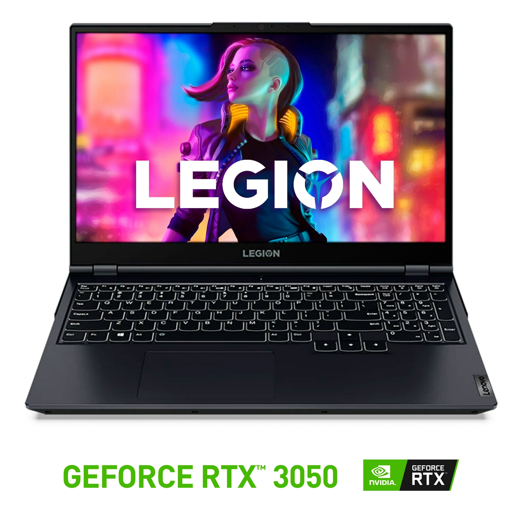 Laptop Lenovo Legion 5 con procesador i5-11400H, 512GB SSD, 8GB RAM y tarjeta gráfica RTX 3050