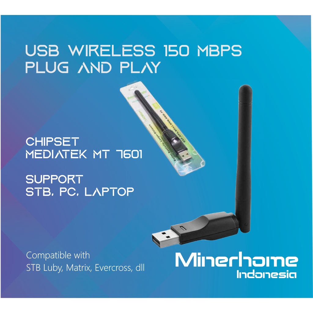 Adaptador USB WiFi 150 Mbps para PC y Laptop en República Dominicana