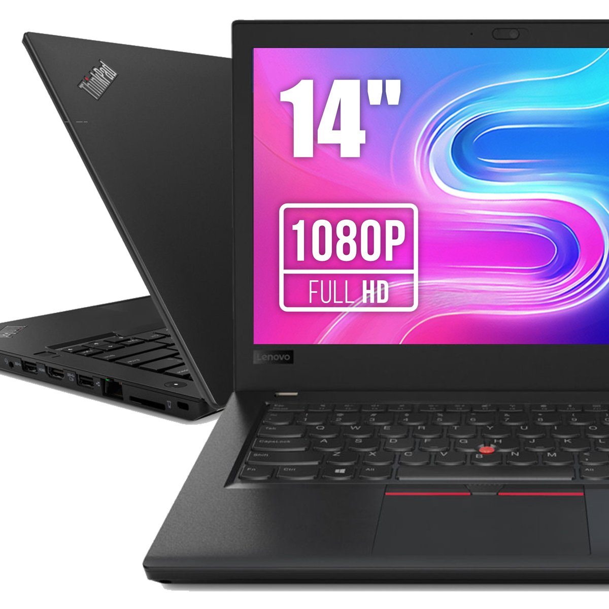 Laptop Lenovo ThinkPad A485 con AMD Ryzen 5 PRO 2500U, 8GB RAM, SSD 480GB, Gráficos Radeon Vega