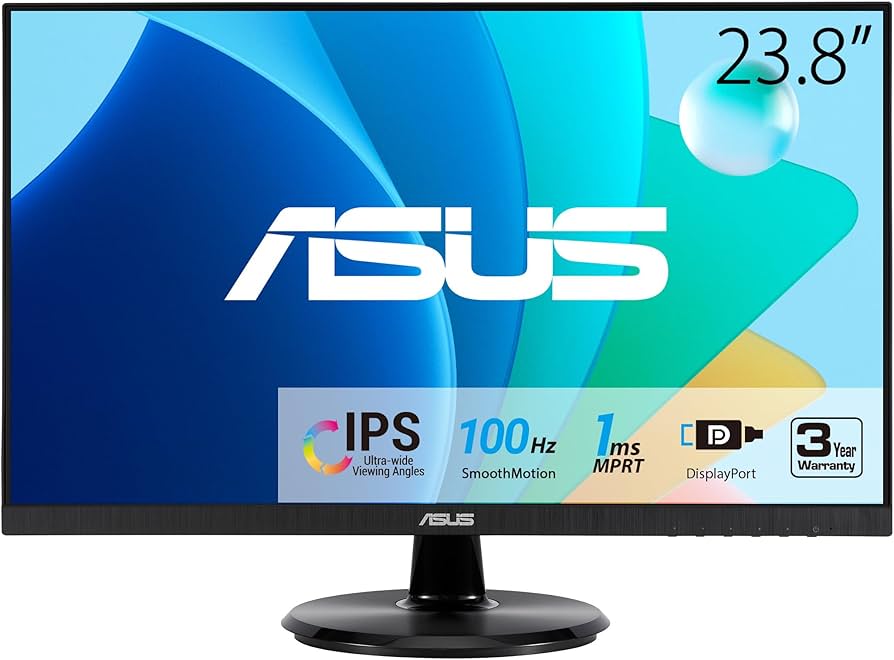 Monitor Asus de 24 pulgadas Full HD 1080p con altavoces integrados y conexión HDMI en República Dominicana