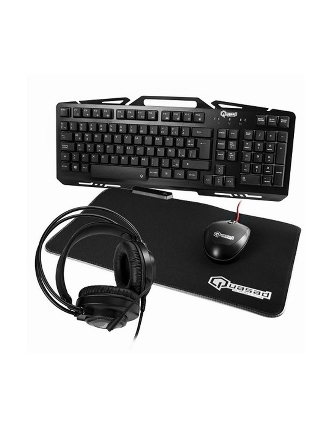 Kit 4 en 1: Teclado, ratón, almohadilla y audífonos con micrófono en República Dominicana