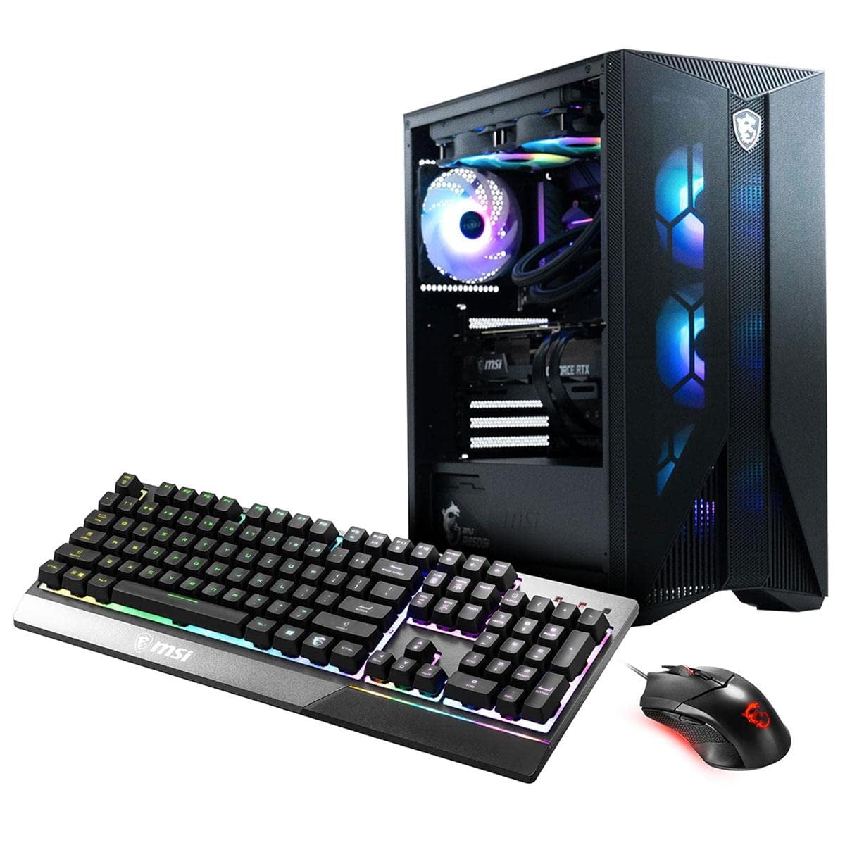 Torre de escritorio MSI Aegis RS con procesador i7-12700KF, 1TB SSD, 16GB RAM y tarjeta gráfica RTX 3060 Ti 8GB