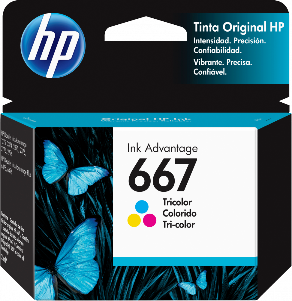 Cartucho Original HP 667 XL Negro en República Dominicana
