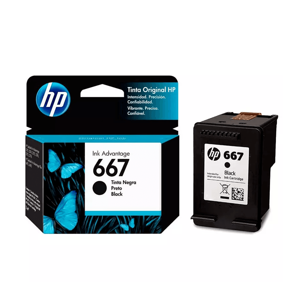 Cartucho Original HP 667 XL Negro en República Dominicana