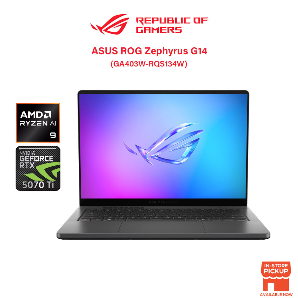 Portátil ASUS ROG Zephyrus GA403W OLED 14" WQXGA Ryzen 9 32GB RAM 1TB SSD RTX 5070 Ti en República Dominicana