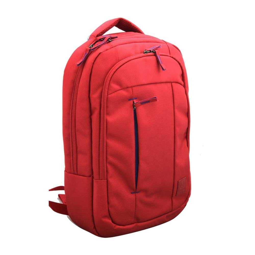 Mochila Tesla Antirrobo para Laptop 15.6" con Puerto USB y Candado TSA Roja
