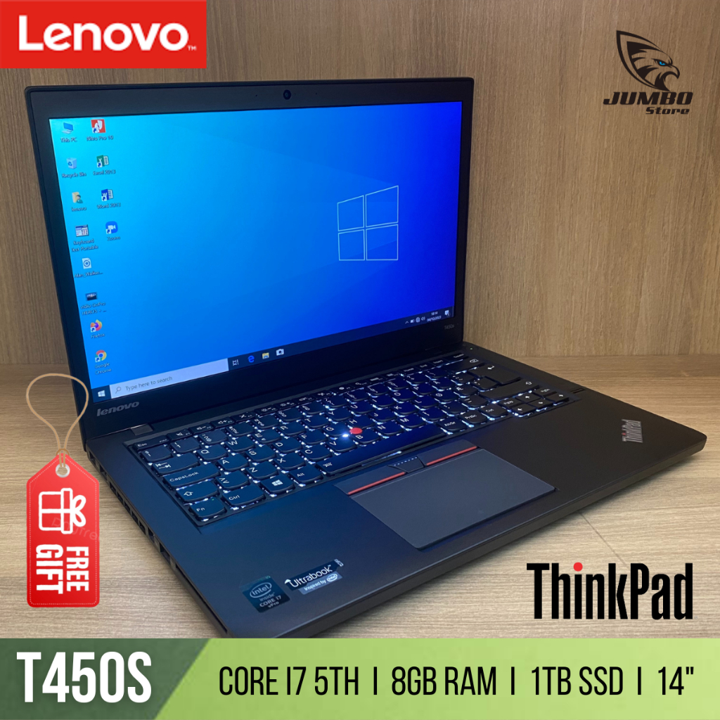 Laptop Lenovo T450s 14" Core i7 8GB RAM 256GB SSD Nueva en República Dominicana
