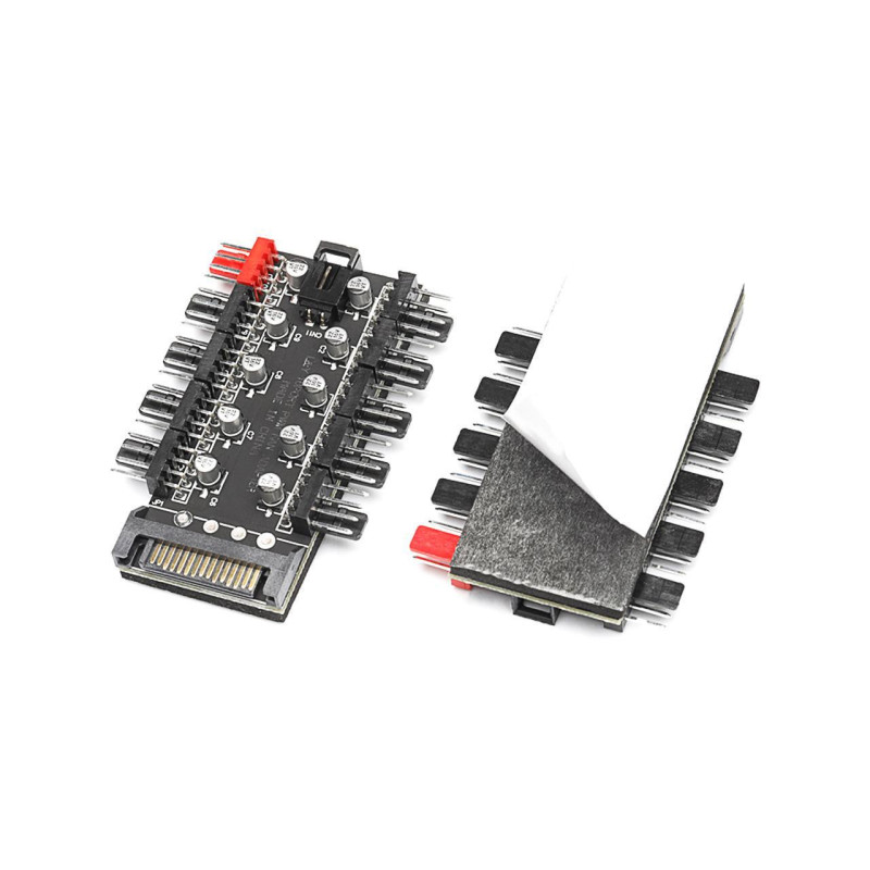 Concentrador PWM para 10 Ventiladores con Alimentación SATA y Control desde un Solo Conector en República Dominicana